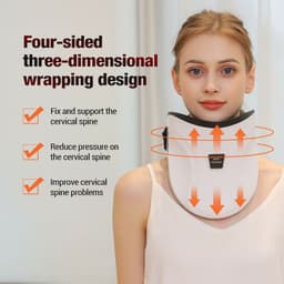 image-Electric Hot Compress Neck Fixed Traction Air Pressure Kneading Massage Instrument