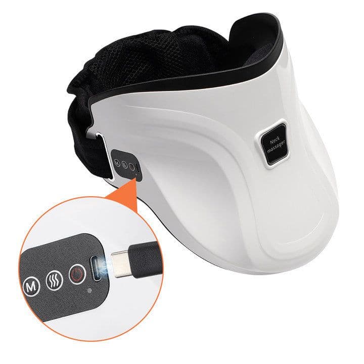 image-Electric Hot Compress Neck Fixed Traction Air Pressure Kneading Massage Instrument