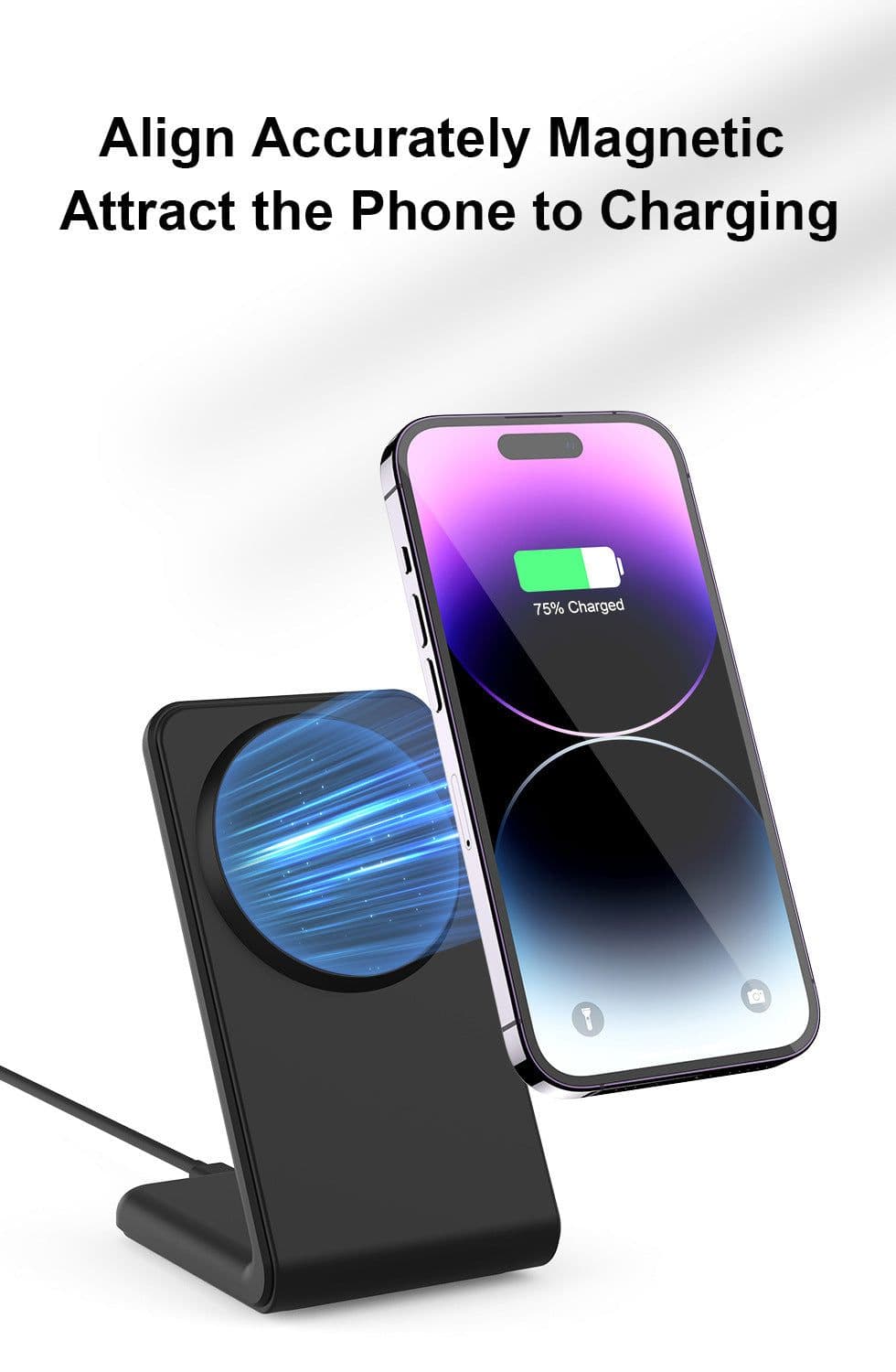 image-Magnetic Bracket Wireless Charger Universal