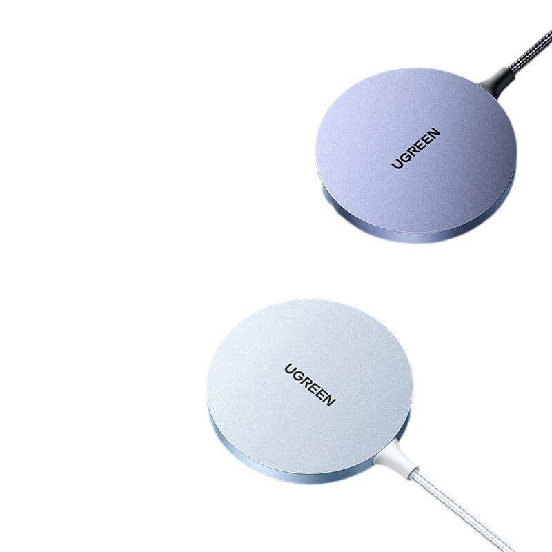 image-Wireless Charger Adsorbs Mobile Phone Magnetic Suction Weaving