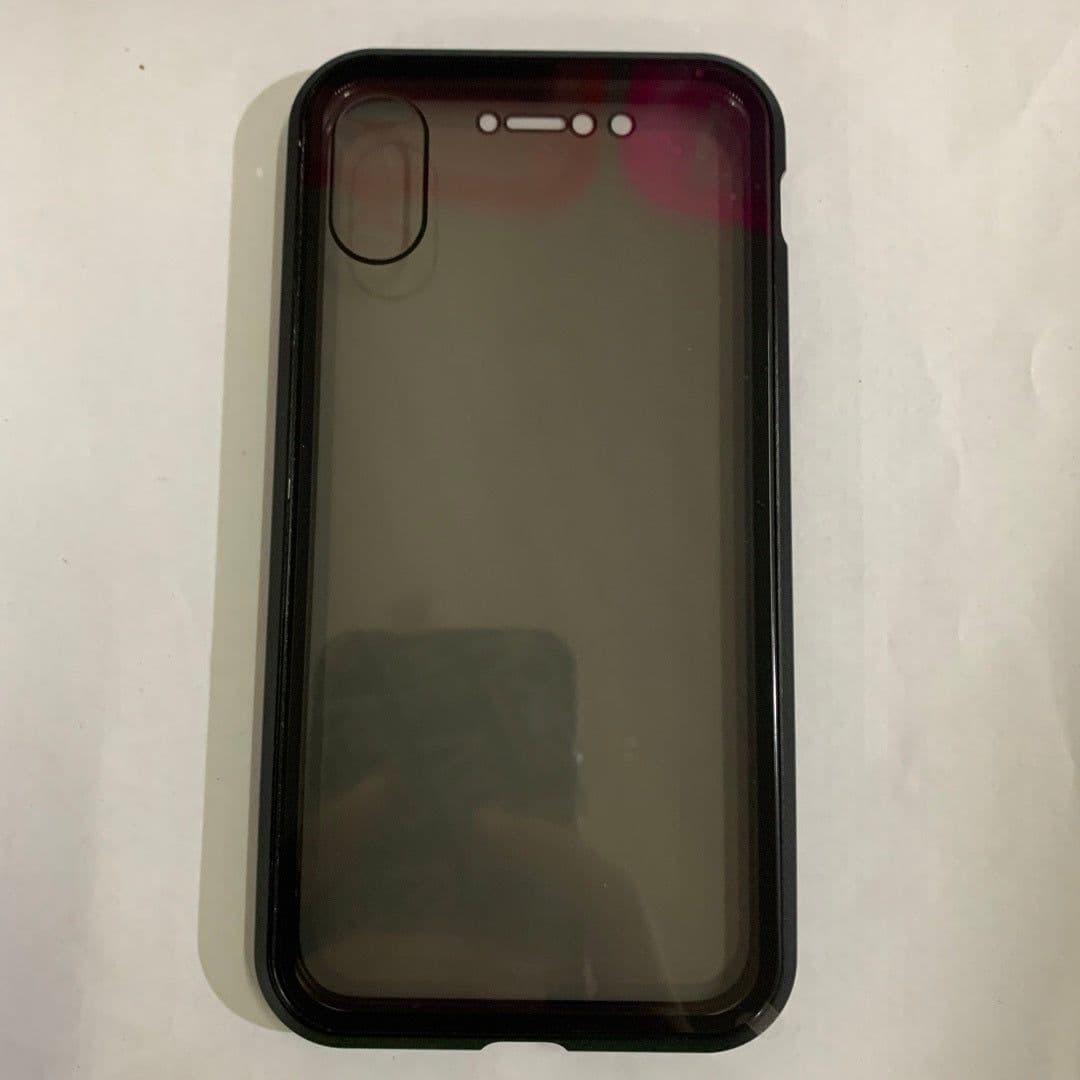 image-Phone Case Anti-peep Magnetic Protective Shell Magnetic Privacy Glass Case For Phone