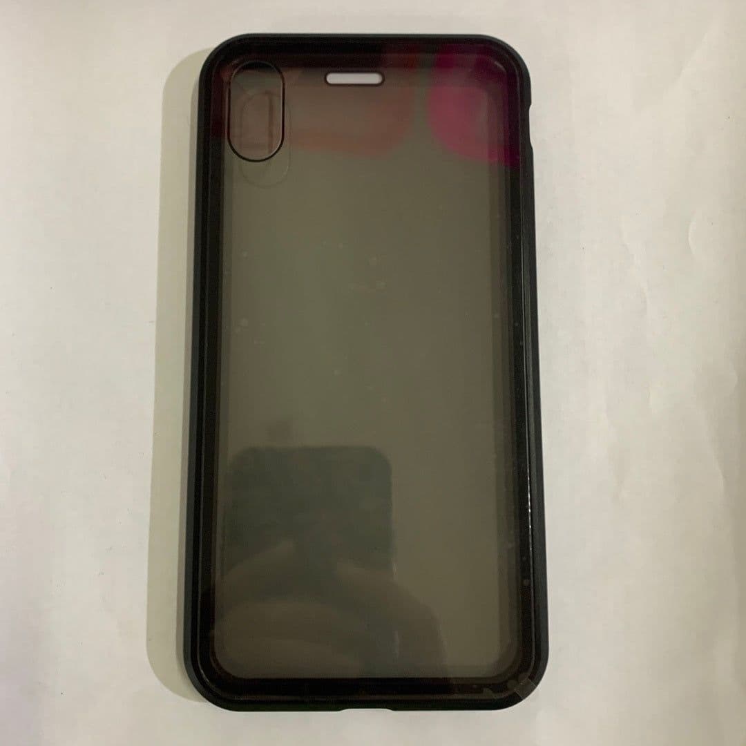 image-Phone Case Anti-peep Magnetic Protective Shell Magnetic Privacy Glass Case For Phone