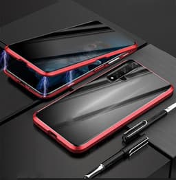 image-Phone Case Anti-peep Magnetic Protective Shell Magnetic Privacy Glass Case For Phone