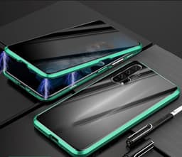 image-Phone Case Anti-peep Magnetic Protective Shell Magnetic Privacy Glass Case For Phone