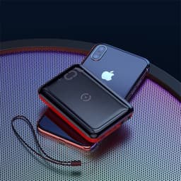 image-Small square wireless fast charge mobile power LED digital display portable 10000mAh