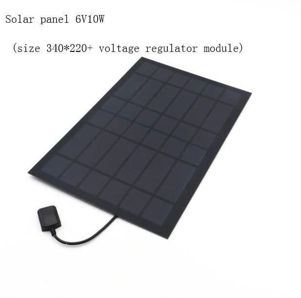 image-Solar Panel Fan Can Charge Mobile Phone