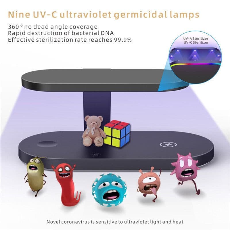 image-Ultraviolet disinfection wireless charging seat