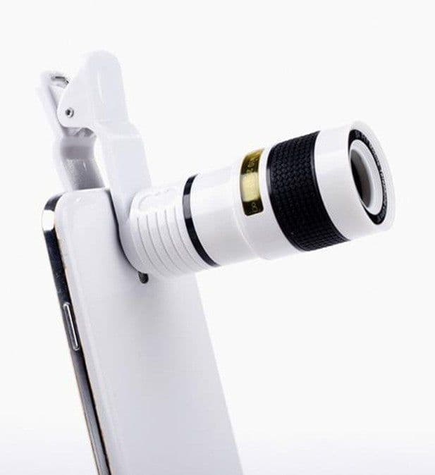 image-Zoom Mobile Phone Clip-On Retractable Telescope Camera Lens For Galaxy S3 S4 S5 S6 S7 Edge Phone