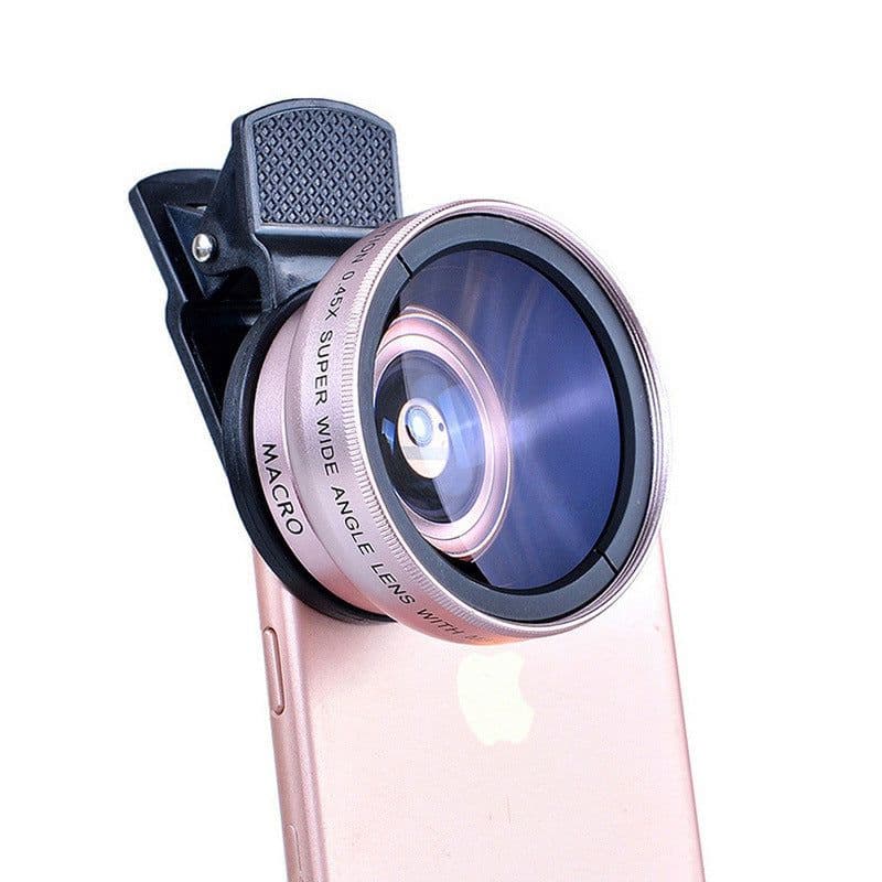 image-Mobile phone lens 0.45Xwide angle 12.5 times the macro external lens photography camera universal HD Combo