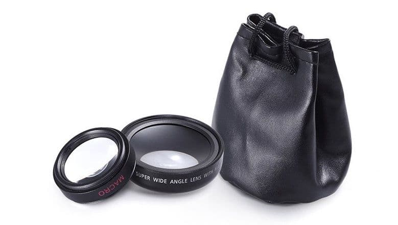 image-Mobile phone lens 0.45Xwide angle 12.5 times the macro external lens photography camera universal HD Combo
