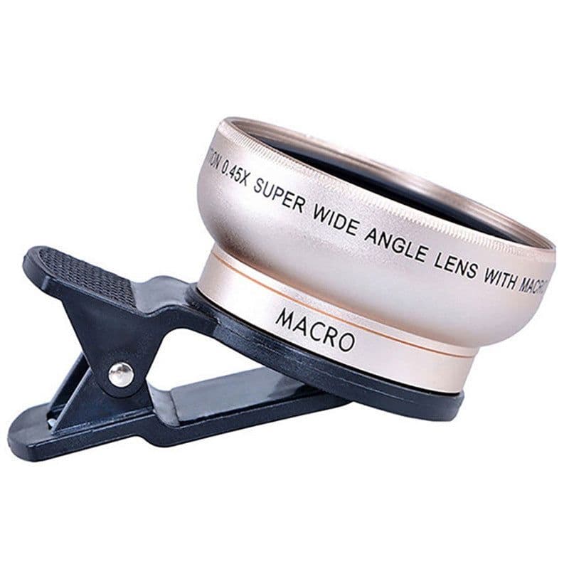 image-Mobile phone lens 0.45Xwide angle 12.5 times the macro external lens photography camera universal HD Combo