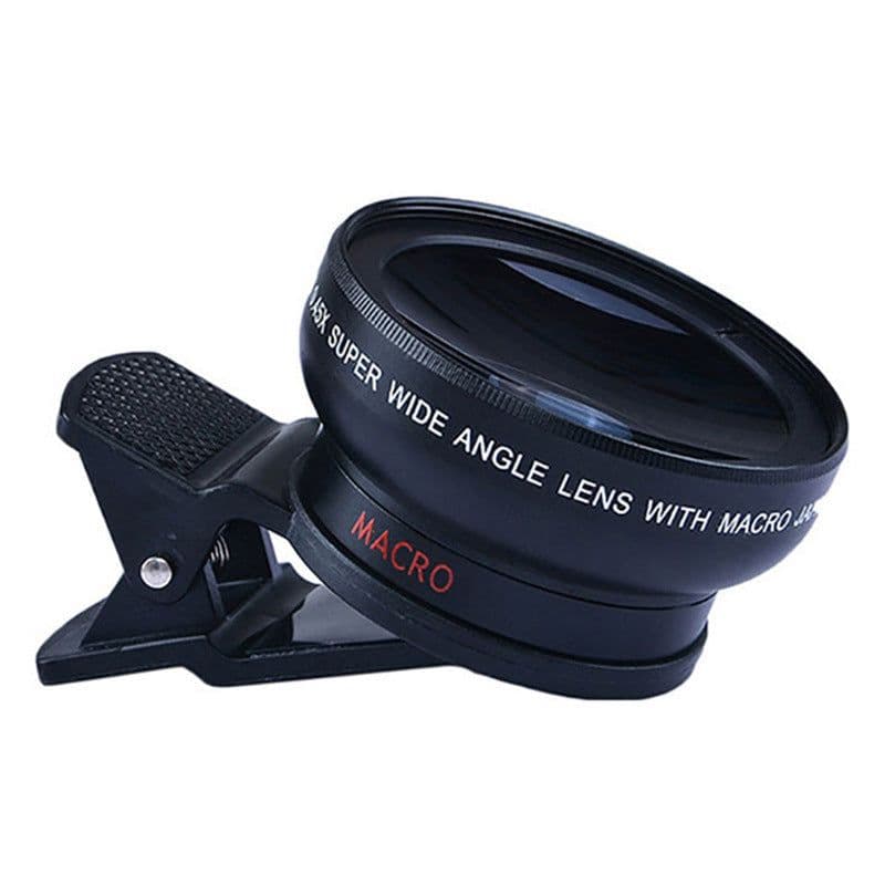 image-Mobile phone lens 0.45Xwide angle 12.5 times the macro external lens photography camera universal HD Combo
