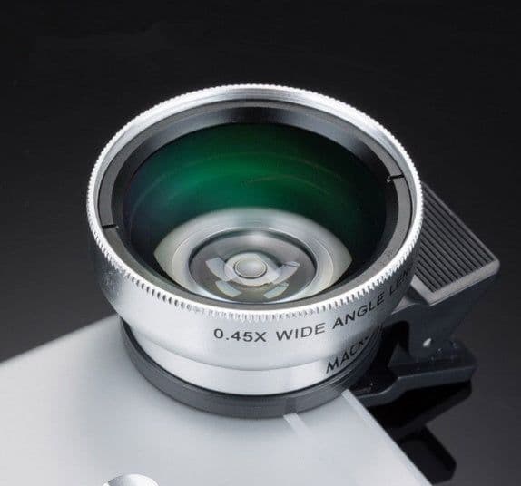 image-Mobile phone lens 0.45Xwide angle 12.5 times the macro external lens photography camera universal HD Combo
