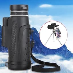 image-Compatible with Apple, High Quality 40X60 HD Zoom Telephoto Monocular Telescope With Clip + Tripod For Mobile Phone