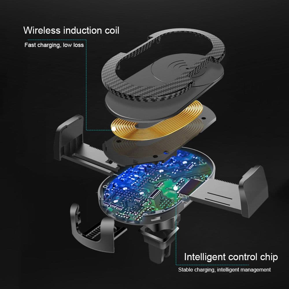 image-PURERADIAN:tm: Wireless Fast Charge Car Phone Holder
