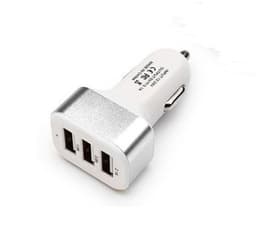 image-New 3USB car charger USB high-power universal car charger Square aluminum car charger