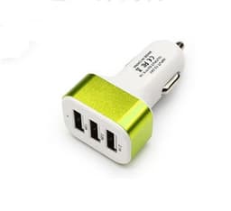 image-New 3USB car charger USB high-power universal car charger Square aluminum car charger