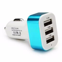image-New 3USB car charger USB high-power universal car charger Square aluminum car charger