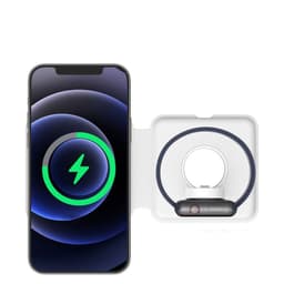 image-Compatible with Apple, Folding Dual Wireless Charging Magsafe Magnetic Charger