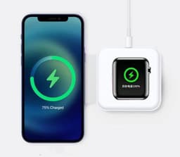 image-Compatible with Apple, Folding Dual Wireless Charging Magsafe Magnetic Charger