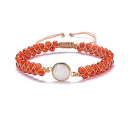 image-Stone Wrap Bracelets Femme Amethysts Opal String Braided Yoga Friendship Bracelet Bangle Bohemian Jewellery