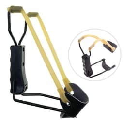image-Compact Folding Slingshot Wrist Rocket Catapult For Hunting Outdoor Sport Games