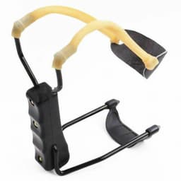 image-Compact Folding Slingshot Wrist Rocket Catapult For Hunting Outdoor Sport Games