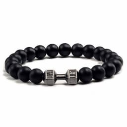image-Natural Volcanic Stone Beads Bracelets Black Lava Men Women Bracelet Aromatherapy Essential Oil Diffuser Bangle