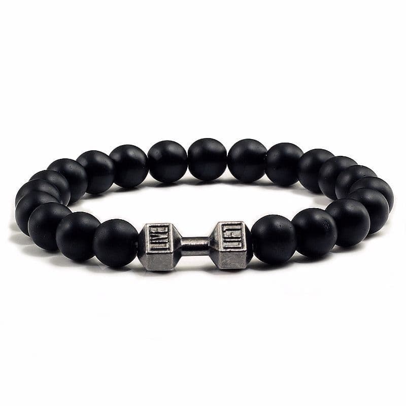 image-Natural Volcanic Stone Beads Bracelets Black Lava Men Women Bracelet Aromatherapy Essential Oil Diffuser Bangle