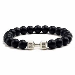 image-Natural Volcanic Stone Beads Bracelets Black Lava Men Women Bracelet Aromatherapy Essential Oil Diffuser Bangle