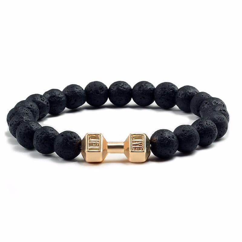 image-Natural Volcanic Stone Beads Bracelets Black Lava Men Women Bracelet Aromatherapy Essential Oil Diffuser Bangle