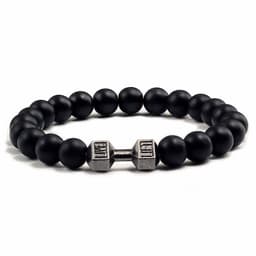 image-Natural Volcanic Stone Beads Bracelets Black Lava Men Women Bracelet Aromatherapy Essential Oil Diffuser Bangle