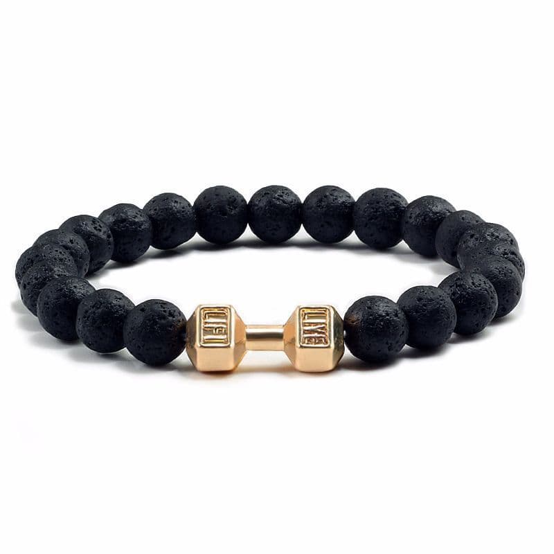 image-Natural Volcanic Stone Beads Bracelets Black Lava Men Women Bracelet Aromatherapy Essential Oil Diffuser Bangle