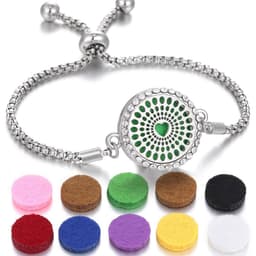 image-2024 New Kaleidoscope Aromatherapy Bracelet Perfume Essential Oil Diffuser Locket Bracelet Charms Women Aroma Diffuser Jewelry
