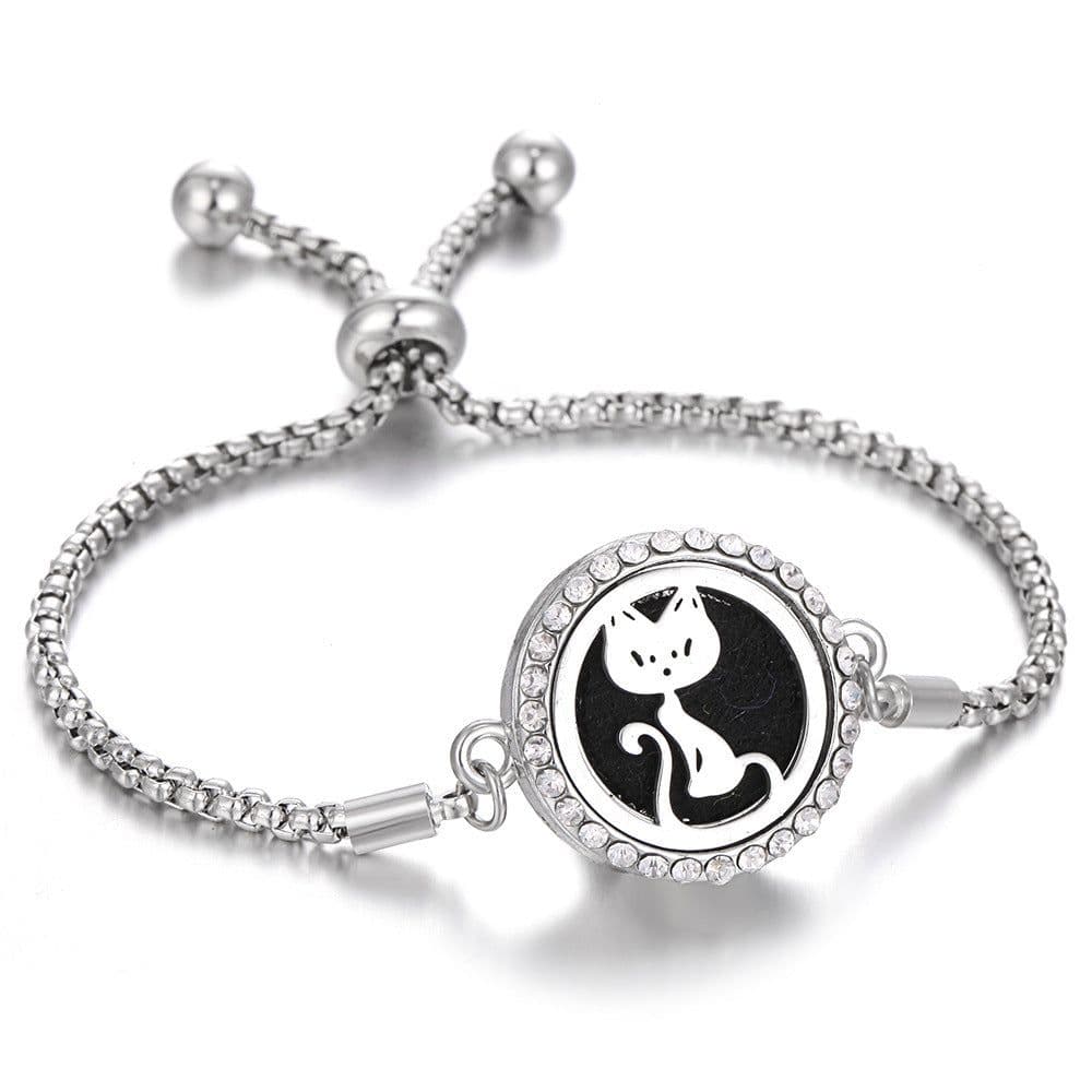 image-2024 New Kaleidoscope Aromatherapy Bracelet Perfume Essential Oil Diffuser Locket Bracelet Charms Women Aroma Diffuser Jewelry