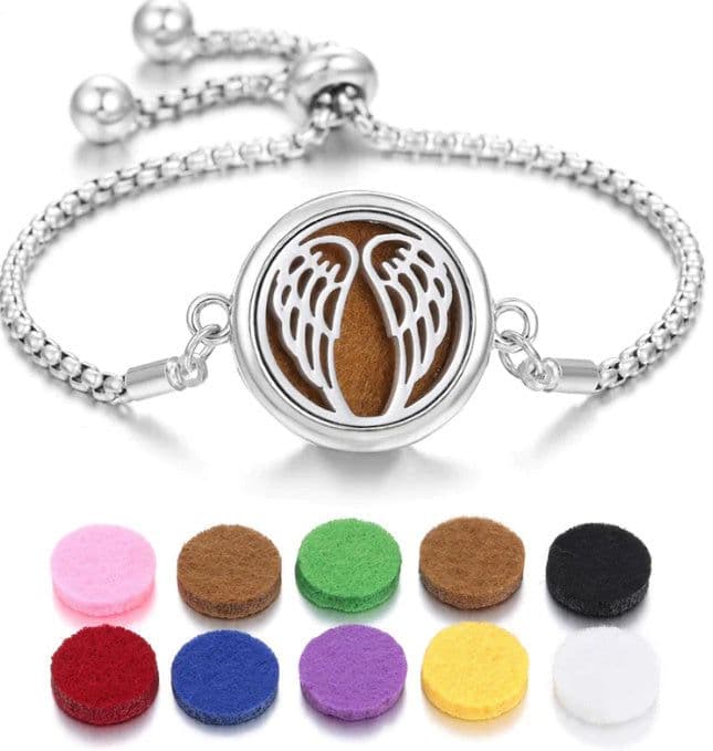 image-2024 New Kaleidoscope Aromatherapy Bracelet Perfume Essential Oil Diffuser Locket Bracelet Charms Women Aroma Diffuser Jewelry