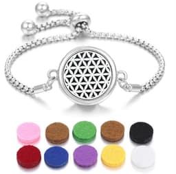 image-2024 New Kaleidoscope Aromatherapy Bracelet Perfume Essential Oil Diffuser Locket Bracelet Charms Women Aroma Diffuser Jewelry