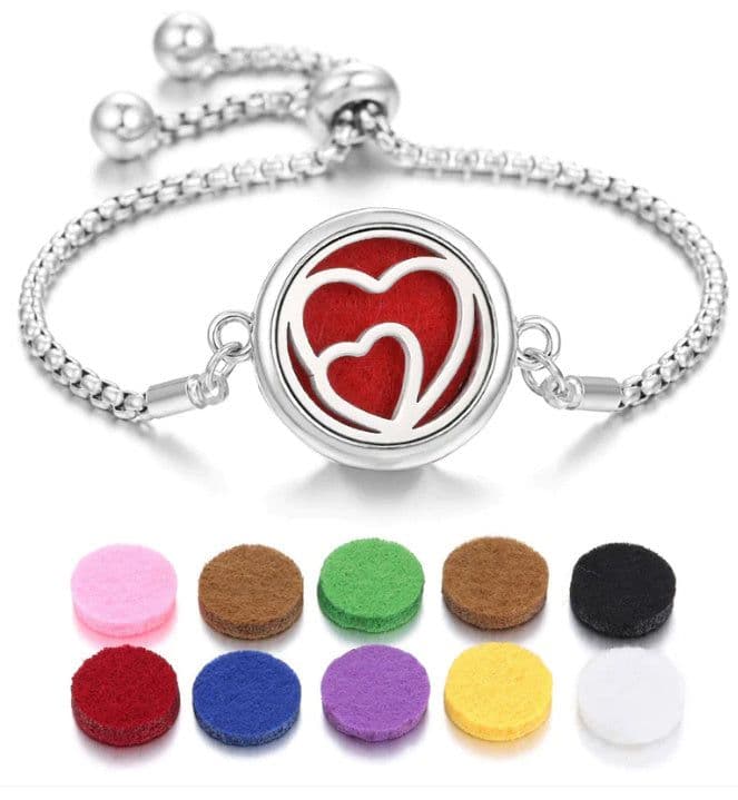 image-2024 New Kaleidoscope Aromatherapy Bracelet Perfume Essential Oil Diffuser Locket Bracelet Charms Women Aroma Diffuser Jewelry