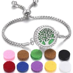 image-2024 New Kaleidoscope Aromatherapy Bracelet Perfume Essential Oil Diffuser Locket Bracelet Charms Women Aroma Diffuser Jewelry