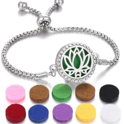 image-2024 New Kaleidoscope Aromatherapy Bracelet Perfume Essential Oil Diffuser Locket Bracelet Charms Women Aroma Diffuser Jewelry