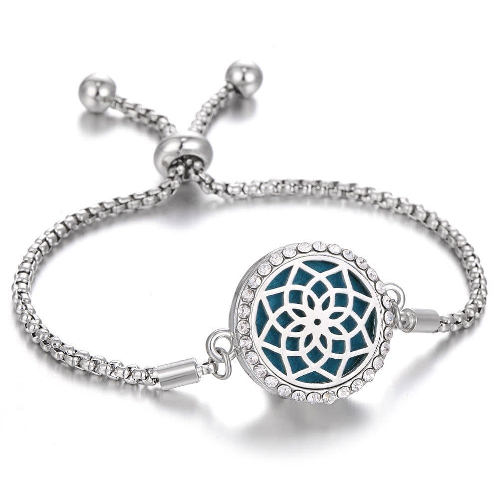 image-2024 New Kaleidoscope Aromatherapy Bracelet Perfume Essential Oil Diffuser Locket Bracelet Charms Women Aroma Diffuser Jewelry