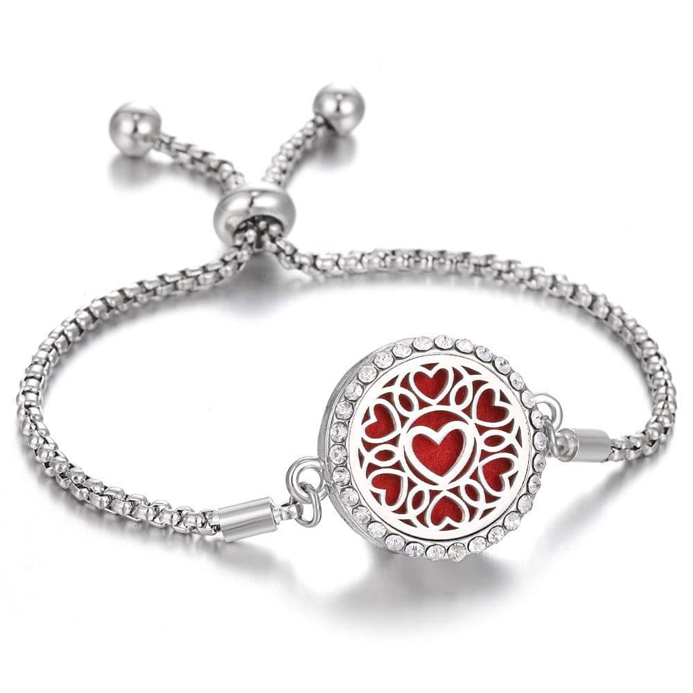 image-2024 New Kaleidoscope Aromatherapy Bracelet Perfume Essential Oil Diffuser Locket Bracelet Charms Women Aroma Diffuser Jewelry