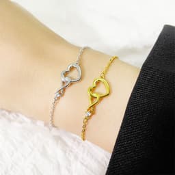 image-Heart-shape Bracelet Fashion Jewelry Versatile Love Bracelet Gift For Girlfriend Valentine's Day