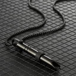 image-Couple Stainless Steel Mindfulness Breathing Necklace For Women Men Anxiety Relief Pendant Stress Panic Attack Relief Meditation
