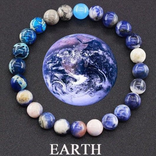 image-Fashion Jewelry Couples Bracelets Matte 10 Mm Stone Beads Bracelet Men Universe Energy Bangle Vintage Minimalist Elastic Jewelry Women