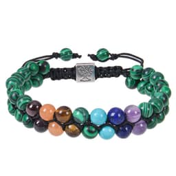 image-Fashion Jewelry 6mm 7 Chakra Stone Bead Yoga Meditation Bracelet Healing Crystal Double Layer Natural Gemstone Beaded Anxiety Bracelets For Women