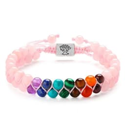 image-Fashion Jewelry 6mm 7 Chakra Stone Bead Yoga Meditation Bracelet Healing Crystal Double Layer Natural Gemstone Beaded Anxiety Bracelets For Women