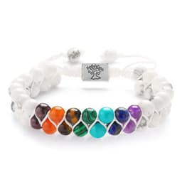 image-Fashion Jewelry 6mm 7 Chakra Stone Bead Yoga Meditation Bracelet Healing Crystal Double Layer Natural Gemstone Beaded Anxiety Bracelets For Women