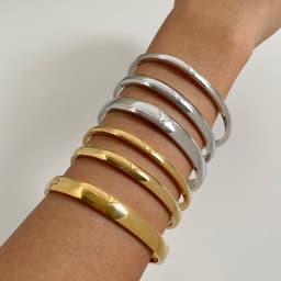 image-Retro Minimalistic Buckle Simple Bracelet Gold Bracelet