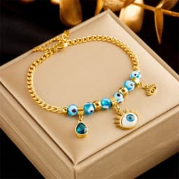 image-Stainless Steel Gold Plated Punk Fashion Double Layer Bracelet For Women Girl Snake Chain Party Luxury Jewelry